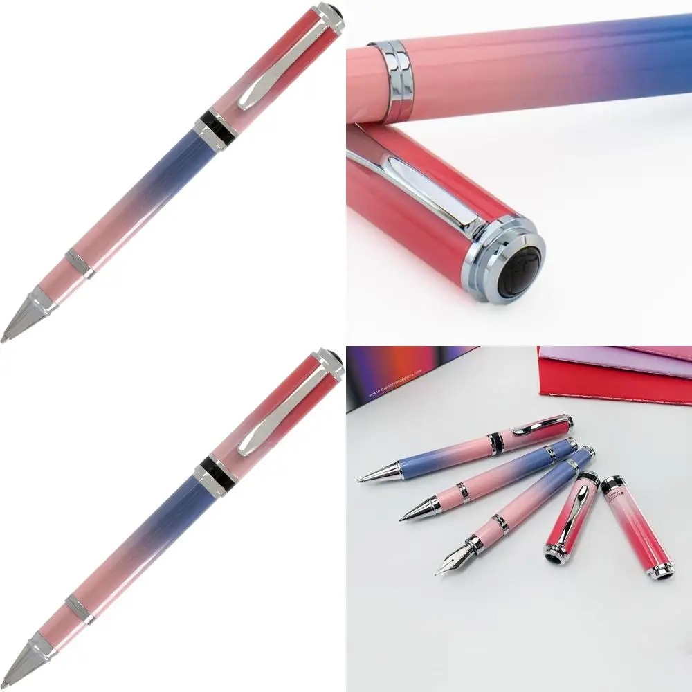 

Luxury Ombre Fusion Charm Rollerball Pen in Violet/Pink/Magenta Gradient, Refillable with Gift Case