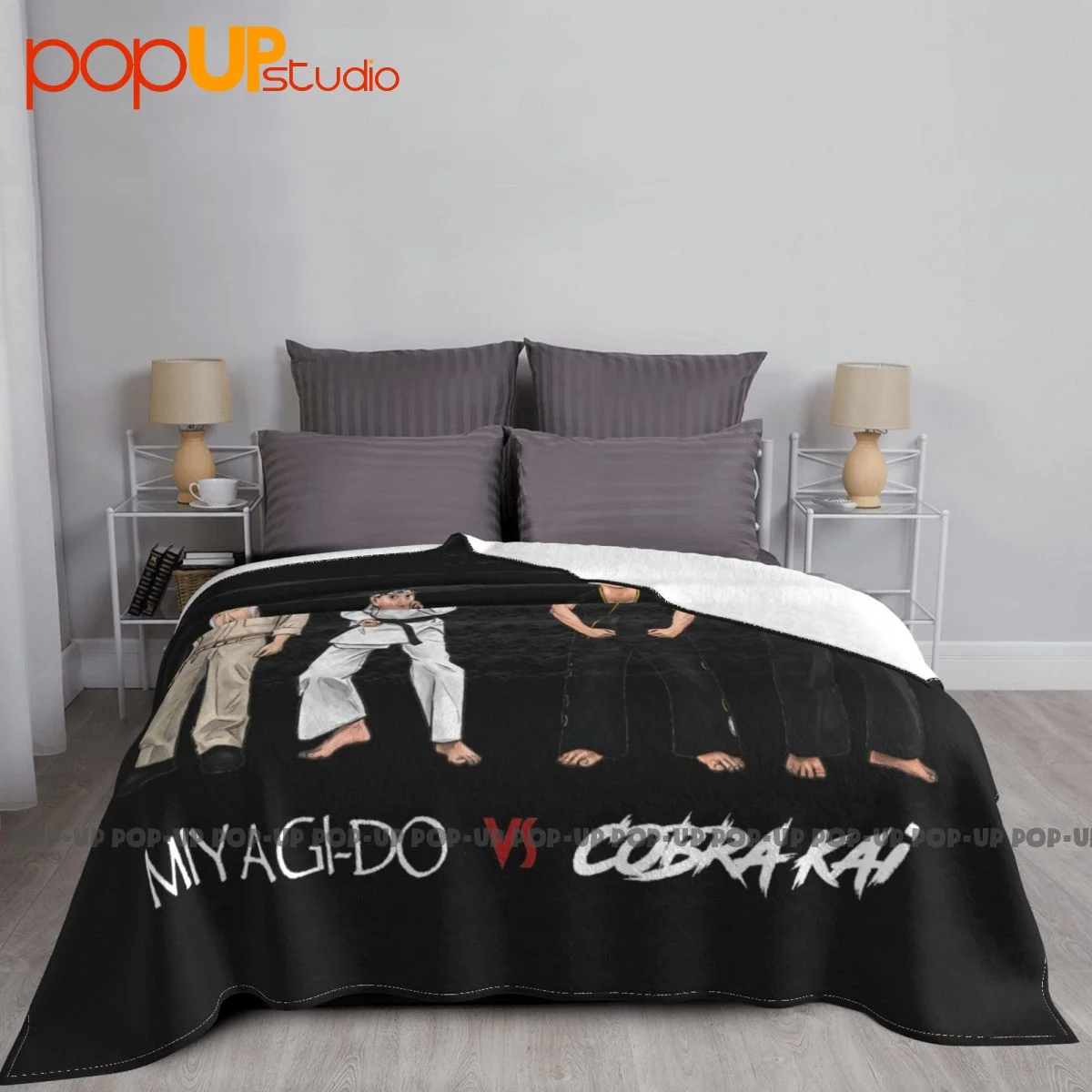 The Karate Kid 1984 Cobra Kai Vs Miyagi-Do Blanket Raschel High-Quality Sofa Dedicated