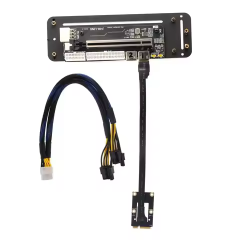 Laptop External Graphics Card eGPU PCI-E 3.0 X16 to M.2 NVMe/M.2 NGFF/mPCIe/PCIe X1/PCIe X4 Extension Cable w GPU Holder Bracket