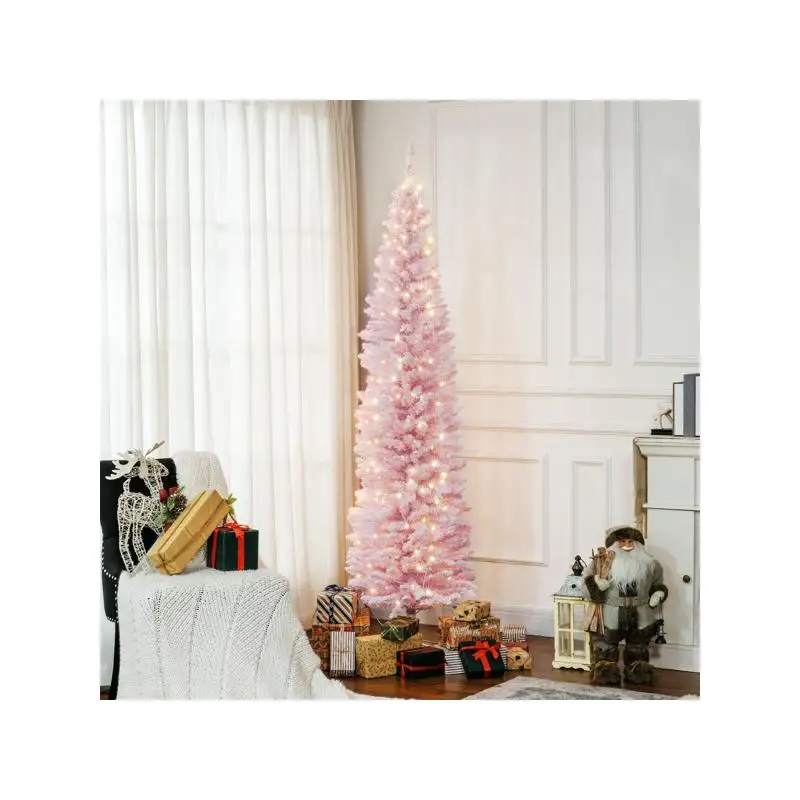 

Рождественская елка длиной 7 футов — искусственный праздничный декор для дома или офиса, идеально подходит для праздничных сезонов