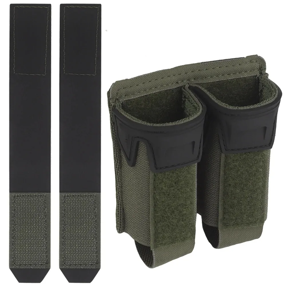 9MM Double Mag Pouch Agilit Style Pincers Pistol Magazine Pouch MOLLE Quick Release Airsoft Hunting Vest Tactical Belt Gear