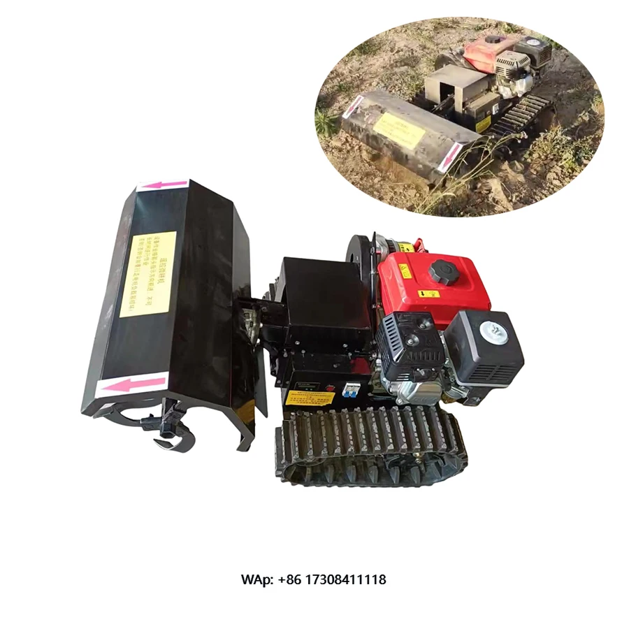 Remote-controlled Micro-tiller with a 650mm Weeding Width and Cruise Control Fast Mini Soil Scarifier for Home Gardens