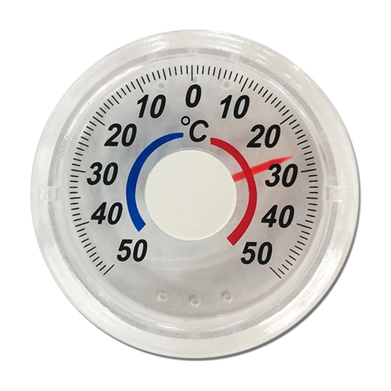 Wall Window Thermometer Transparent Home Thermometer Suitable for Door Window