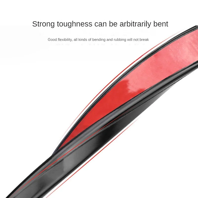 2Pcs 유니버설 소프트 자동차 펜더 플레어 아치 스티커 펜더 통풍구 보호대 커버 안티 스크래치 스트립 머드 플랩 자동차 액세서리