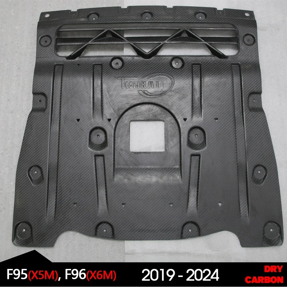 

3*3 3K Matte Finished Prepreg Dry Carbon Fiber Oil Cooler Protecting Guard Cover for BMW 2019 - 2024 X5M F95 & X6M F96