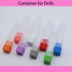 1pcs Container for Nail drill bit burs 2.35mm Hole 8 Colors