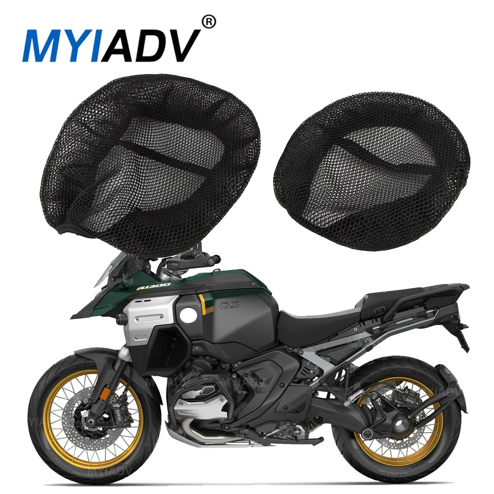 

Anti-Slip Motorcycle Seat Cushion Cover For BMW R1300GS Adventure 2023-2026 R1300 GS ADV Nylon Mesh Saddle Seat Protector Covers