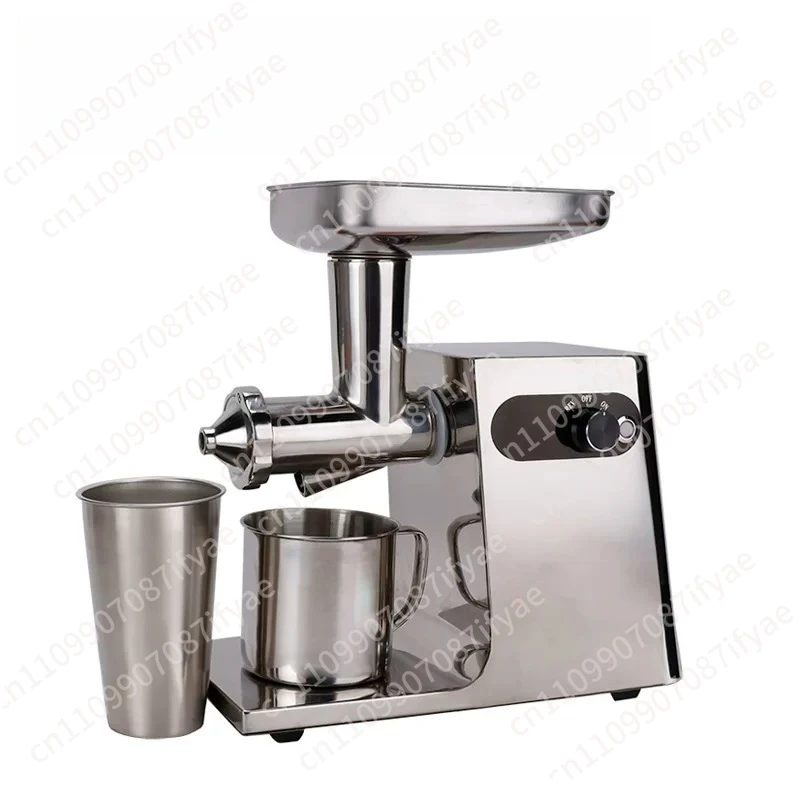 All Stainless Steel Juicer Automatic Commercial Electric Juicer Fruit Herbs Celery Wheat Seedlings Ginger Pomegranate Orange