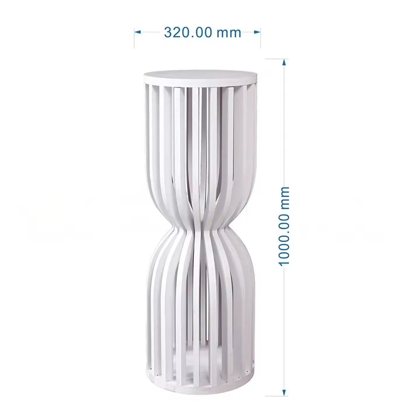 Weiße PVC-Premium-Blumenständerbasis - Mehrzweck-Displayhalter für Kuchentisch, Babyparty, Hochzeitsfeier, Innen- und Außendekoration – Detail 3