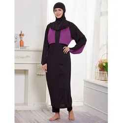 Muslim Modest Burkini Swimwear Abaya Swim Dress Swimsuit for Women Hijab Islamic Full Cover Swim Bathing Suit Maillot De Bain