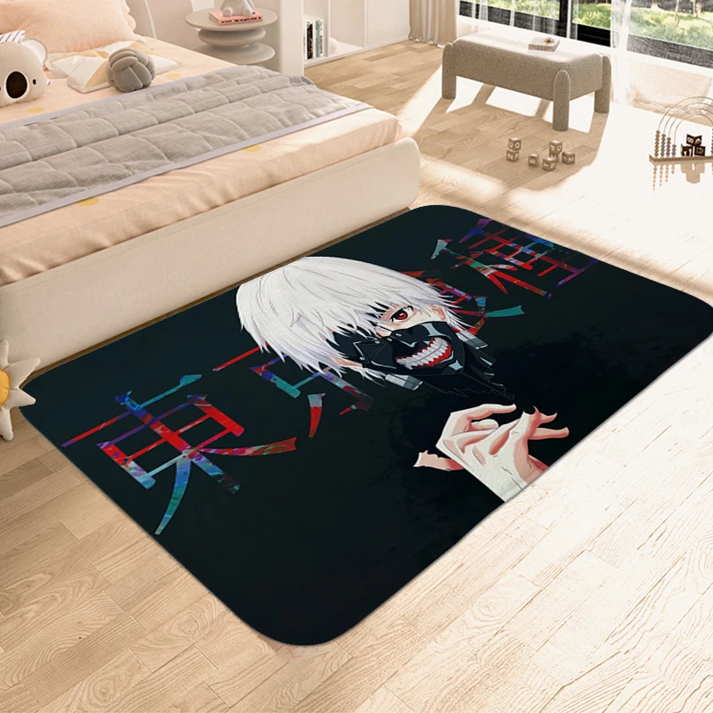 Anime Living Room Floor Carpet Tokyo B-Ghoul Washable Non-slip Kitchen Bedroom Rugs Veranda Floor Mat Entrance Door Doormat