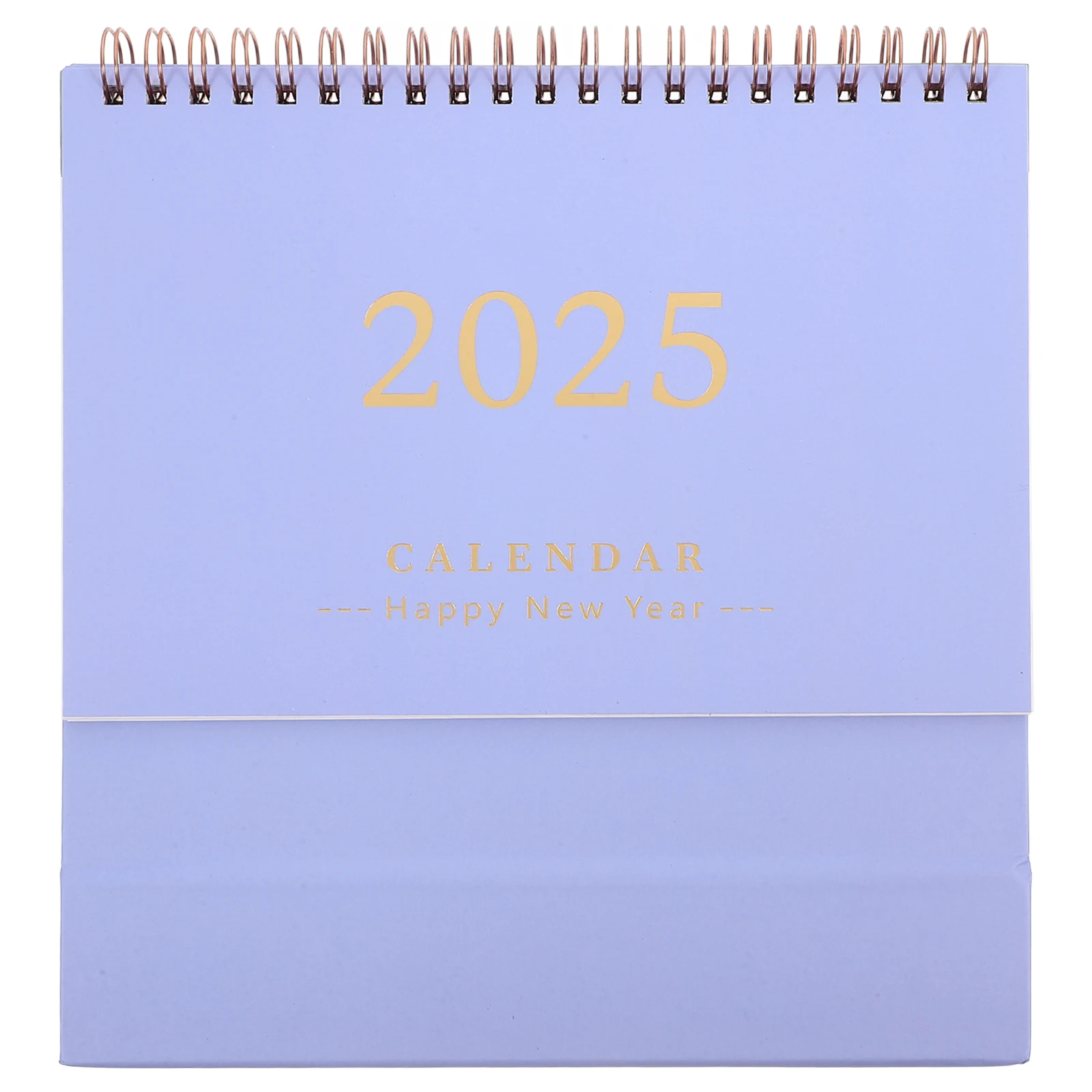 

English Version Desk Calendar Planner Small Fresh Office Supplies Standing Spiral Table Decorations Portable Lightweight