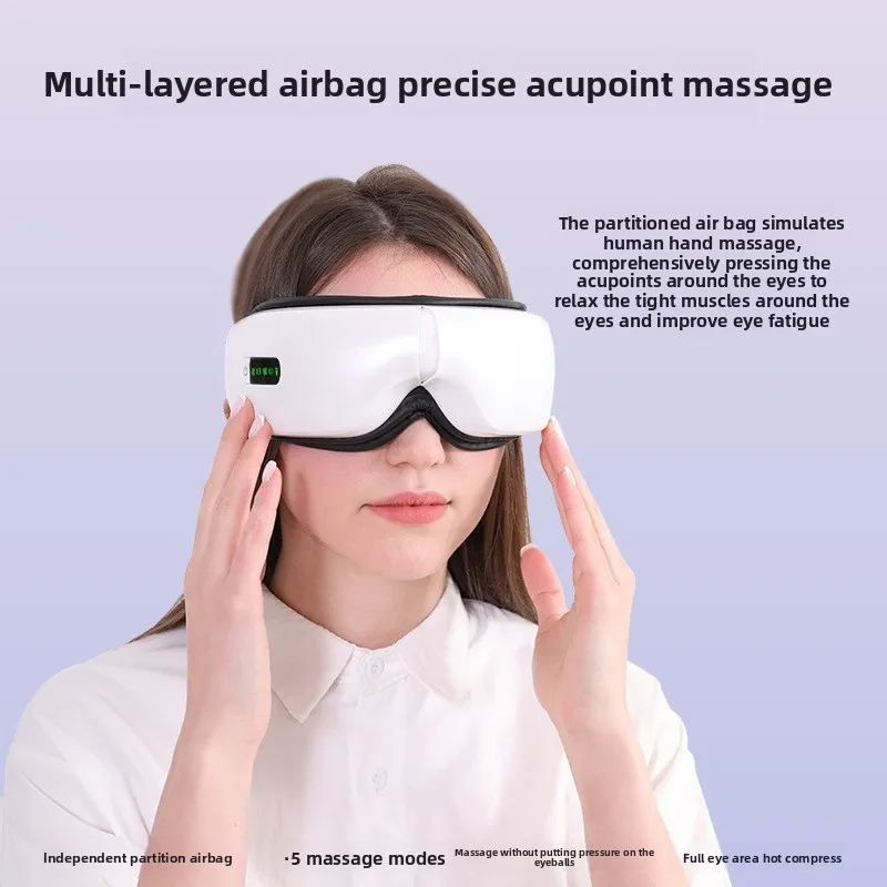 Foreign Trade Hot-selling Smart Bluetooth Eye Massager Air Pressure Hot Compress Eye Protection Instrument