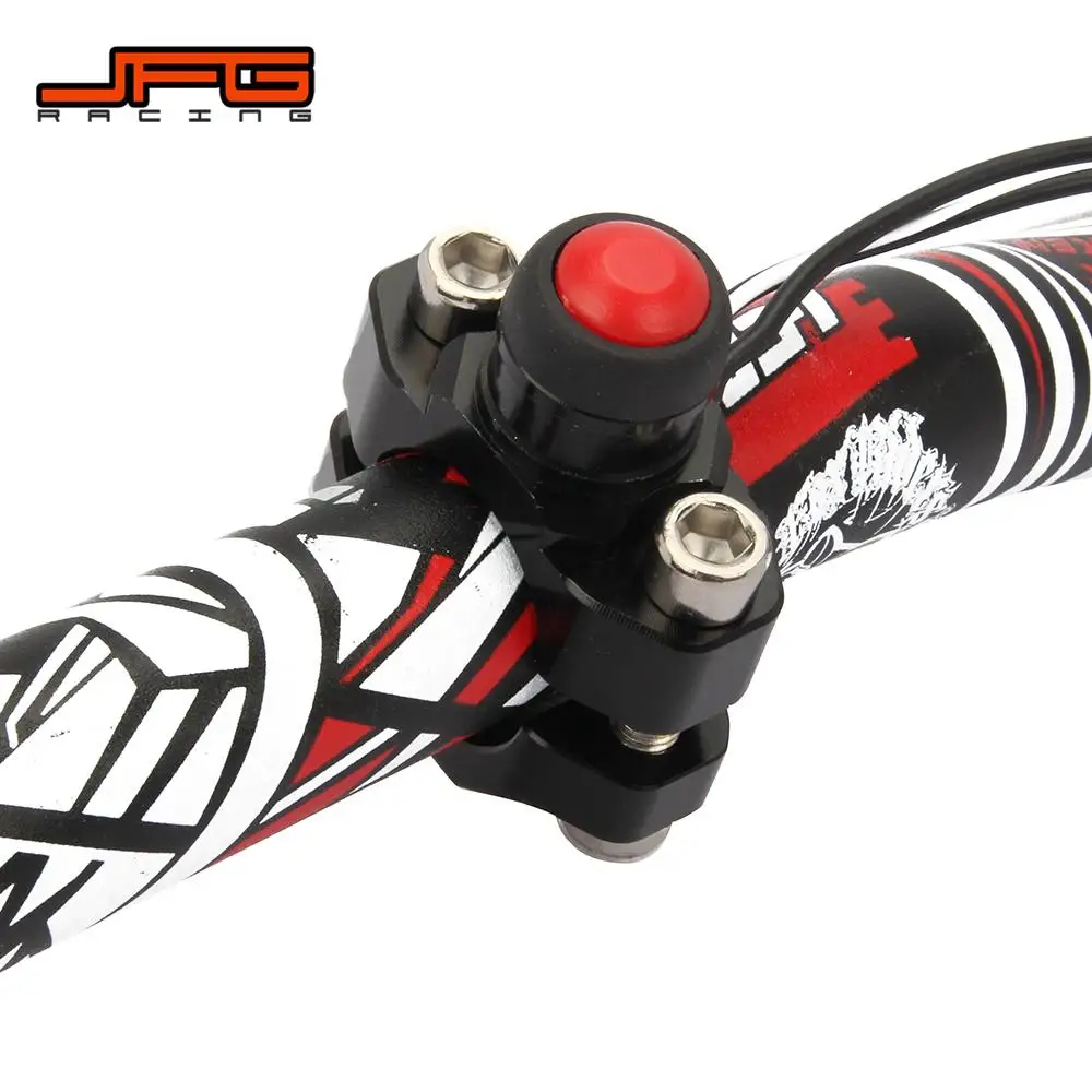 CNC Universal Motorcycle Engine Stop Start Kill Switch Momentary Push Button Switch For 22mm handlebar Mounted Bars Dirt Bike