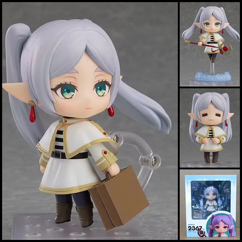 

In Stock 10cm Frieren: Beyond Journey's End Frieren #2367 Action Figure Elf Ears & Magic Staff Ornament Gifts