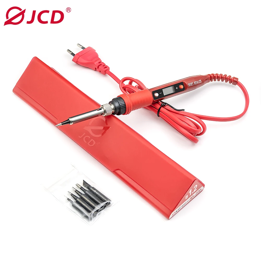 

JCD Adjustable temperature soldering iron European standard household small repair soldering iron for carving flower POTS RH-3-2