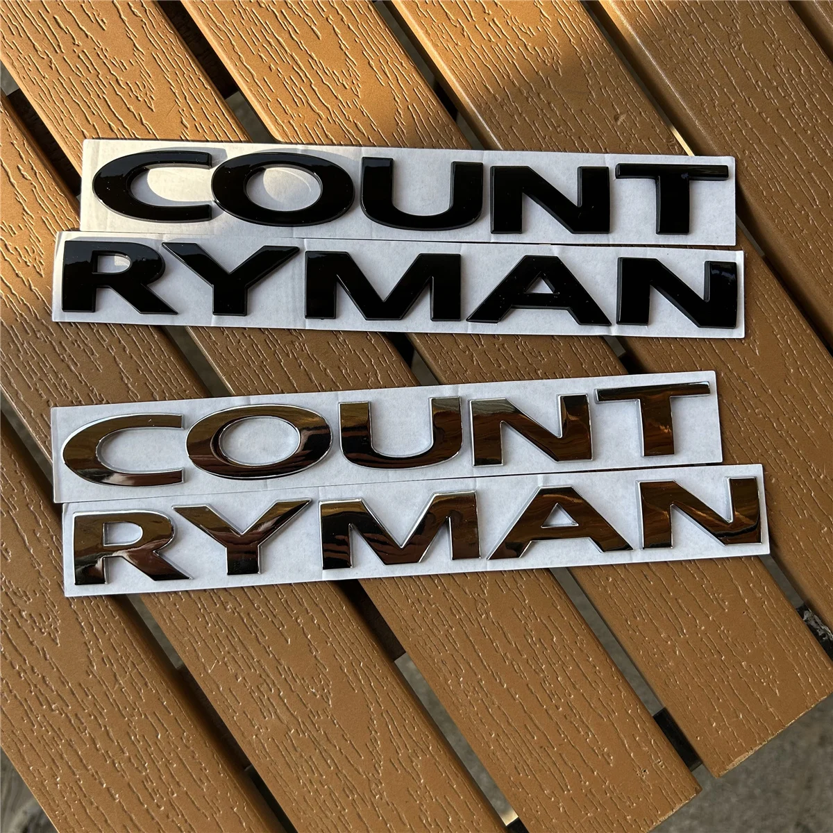 

Black Silver Car Tail Metal 3D Letters Sticker And Emblem Rear Trunk For MINI Cooper Countryman R60 F60 Styling Accessories