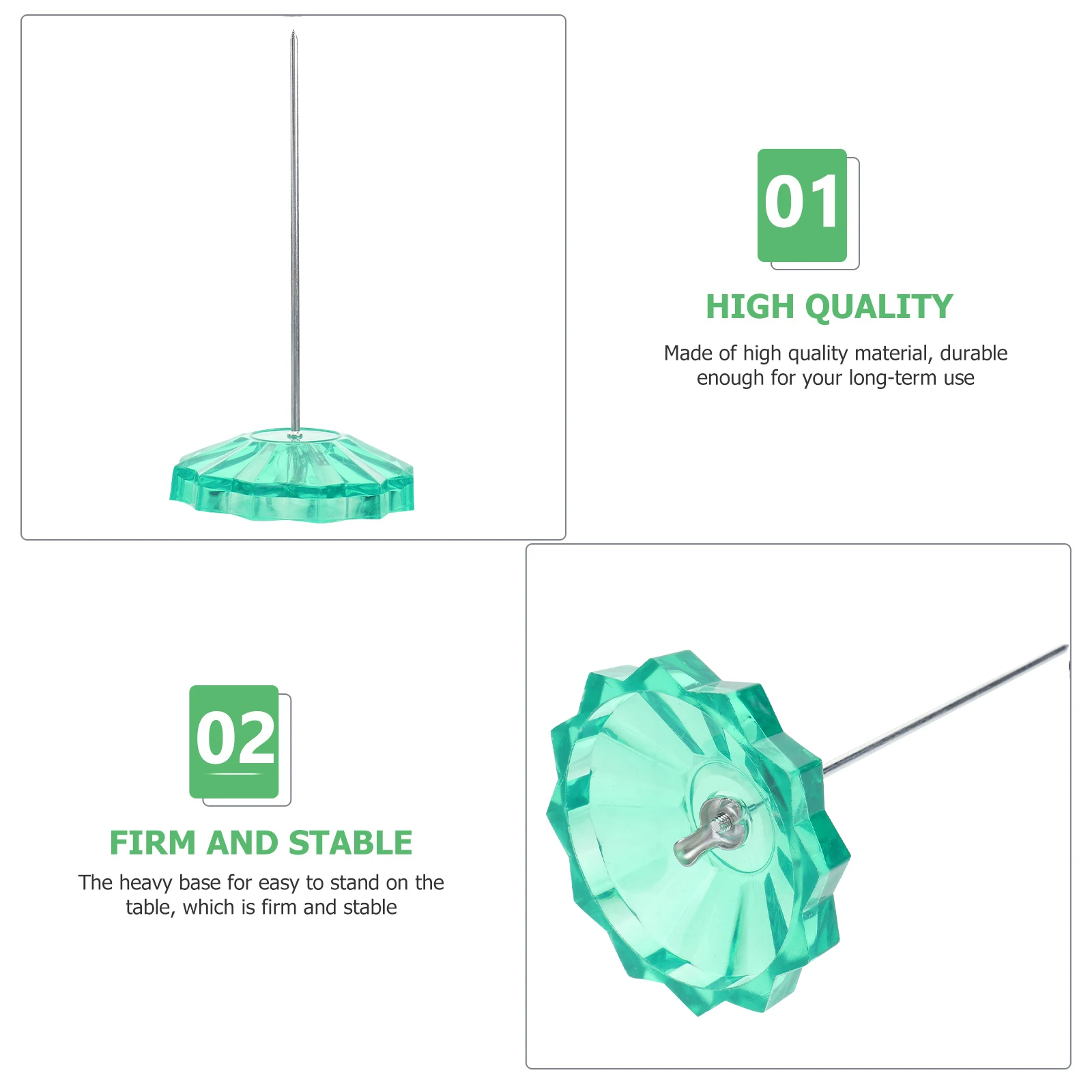 

2pcs Receipt Restaurant Hotel Office Use Plastic Note Paper Holder Menu Summons Fork Menu Summons Fork