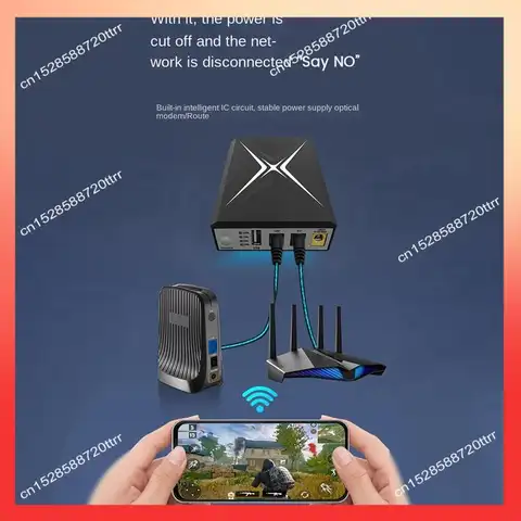 ABNR Avbrottsfri Strömförsörjning 18W Batteribackup Mini UPS USB För Wifi-router CCTV 10 best sales USB-UPS - №7