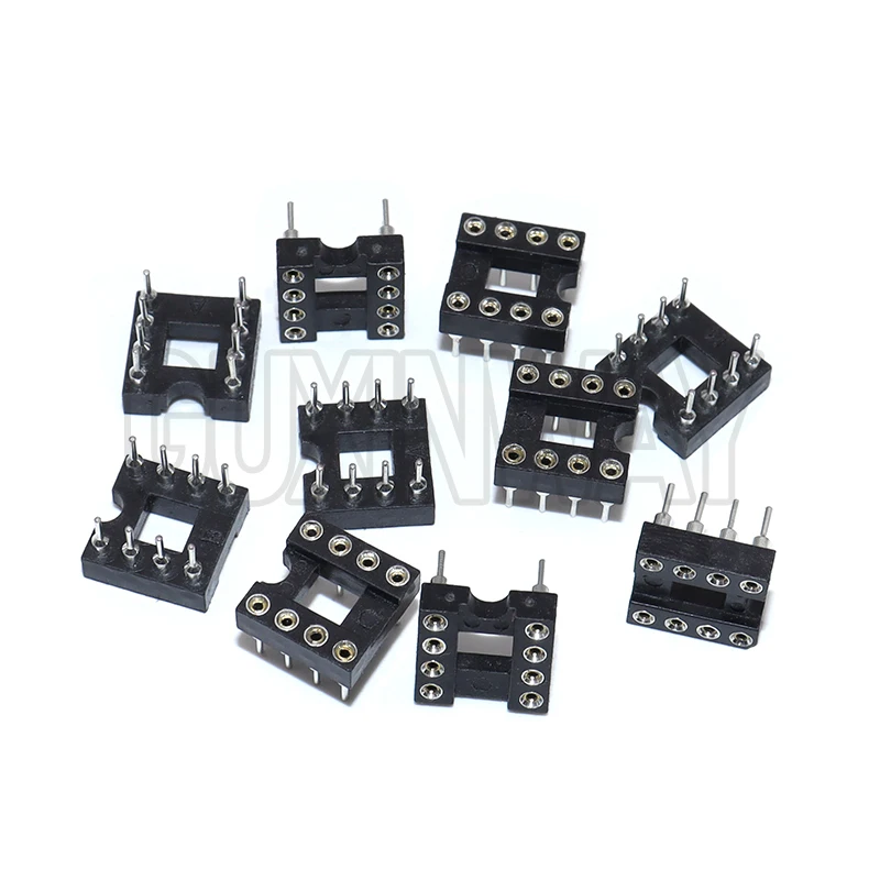 20pcs New Original 8 PIN 8PIN 8P Round Hole DIP IC Sockets Adaptor Solder Type DIP-8 Round IC SOCKET