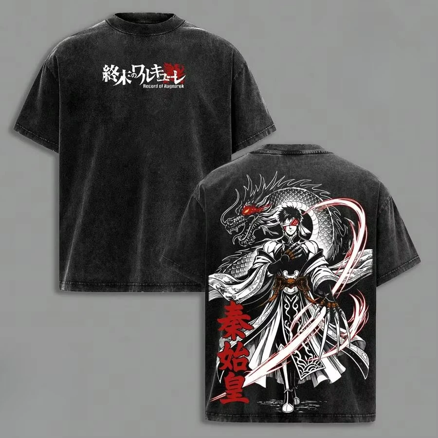 Record of Ragnarok Qin Shi Huang T Shirt Men Women Cotton Graphic Printed Short Sleeve Harajuku Oversized Summer 2026 Hot Sale