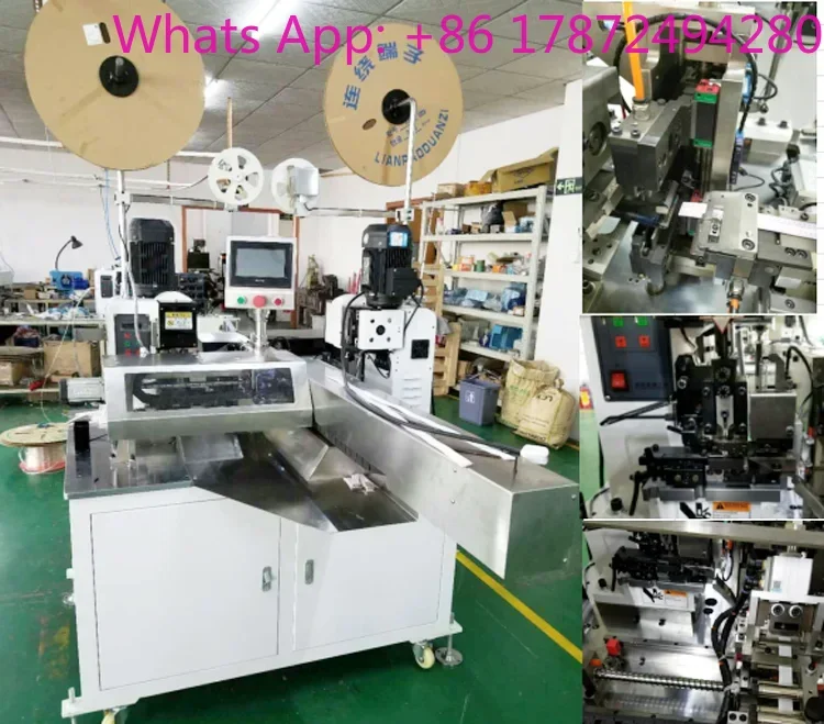 Automatic Wire Cable Cutting Stripping Crimping Machine for Flat Ribbon Cable