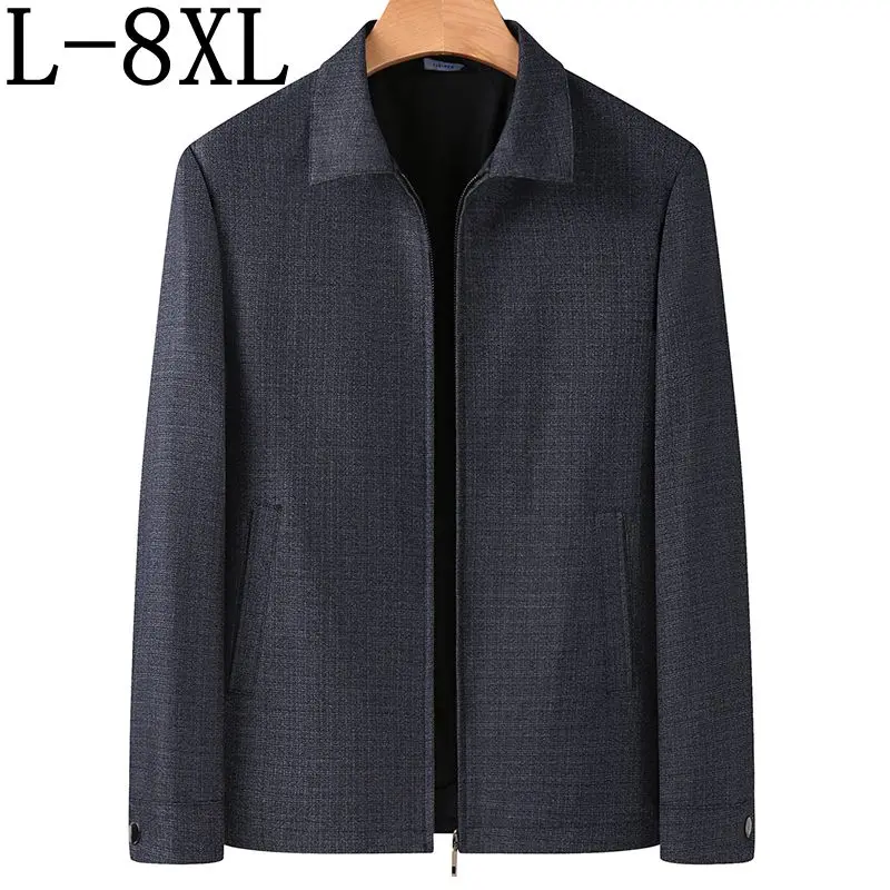 8XL 7XL 6XL 2023 New Business Brand Jackets For Men Long Sleeve High End Mens Jacket Spring Autumn Casual Outwear Coat