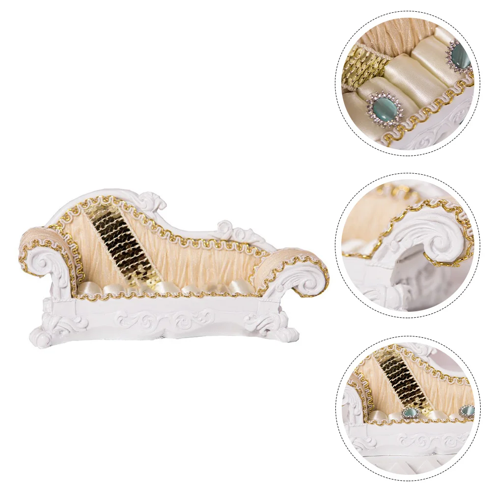 

Ring Display St Mini Resin Fabric Jewelry ganizer Holder Storage Adornment For Necklaces Earrings Bracelets Home
