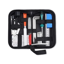 25PCS Guitar Tool Kit Repairing Maintenance Tools Guitar Care 3 in 1 String Winder Leveling Action Ruler Fret Sanding File Set