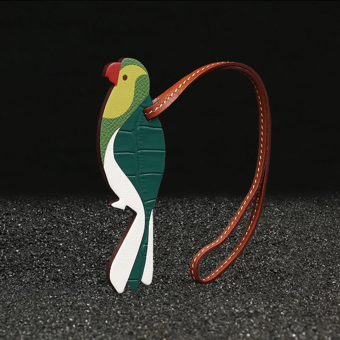 DIMY 2025 Little Bird Pendant Crocodile Pattern Handmade Parrot Pendant Bag Pendant Female Car Pendant Male