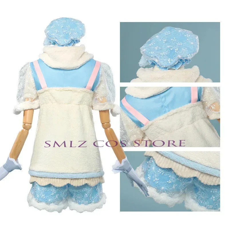 Open World Nikki Gioco Cosplay Infinity Nikki Costume Cosplay Inverno Lolita Dress Peluche Sciarpa Cappello Vestito Party Play Outfit per Ragazza