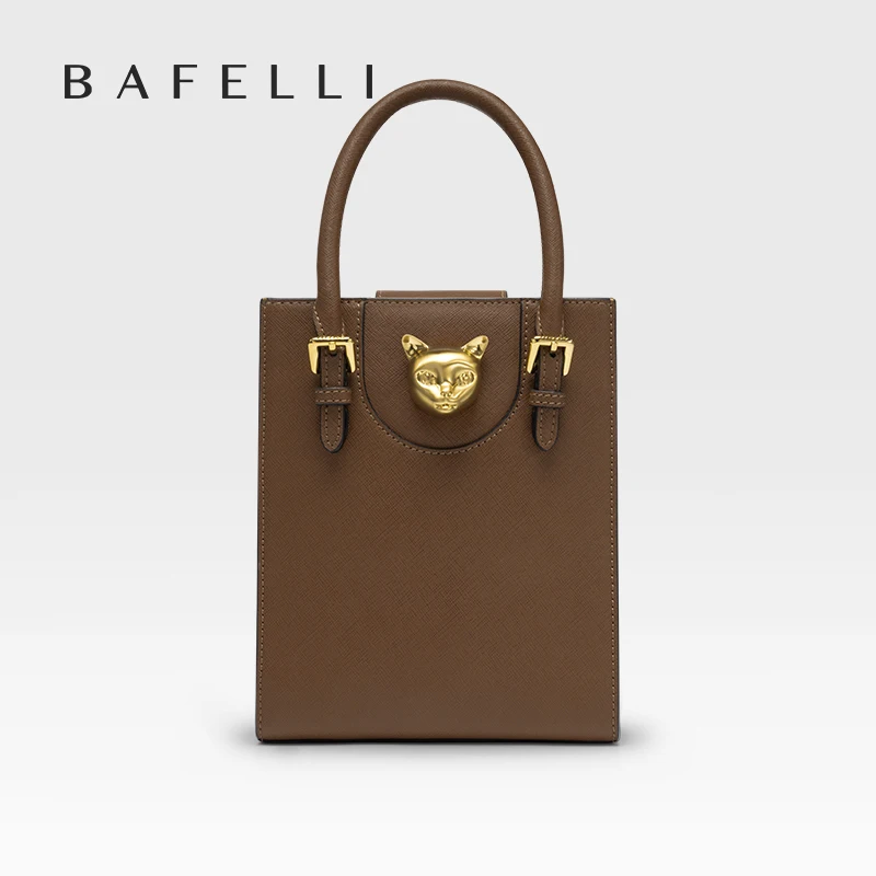 BAFELLI 2026 NOWA DAMSKA TOREBKA KAT LUKSUSOWA MARKA DESIGNER ORYGINALNY STYL MODNE TORBY NA RAMIĘ CODZIENNE MINI TOREBKI CROSSBODY