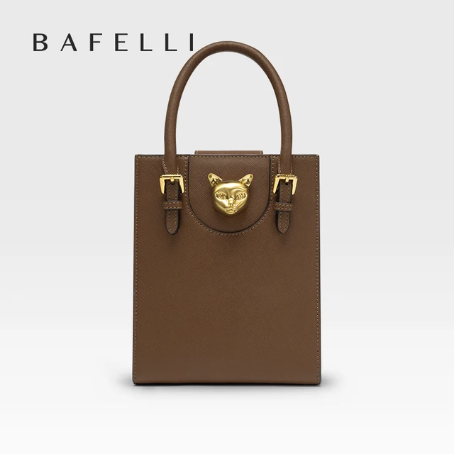 BAFELLI 2026 NOWA DAMSKA TOREBKA KAT LUKSUSOWA MARKA DESIGNER ORYGINALNY STYL MODNE TORBY NA RAMIĘ CODZIENNE MINI TOREBKI CROSSBODY