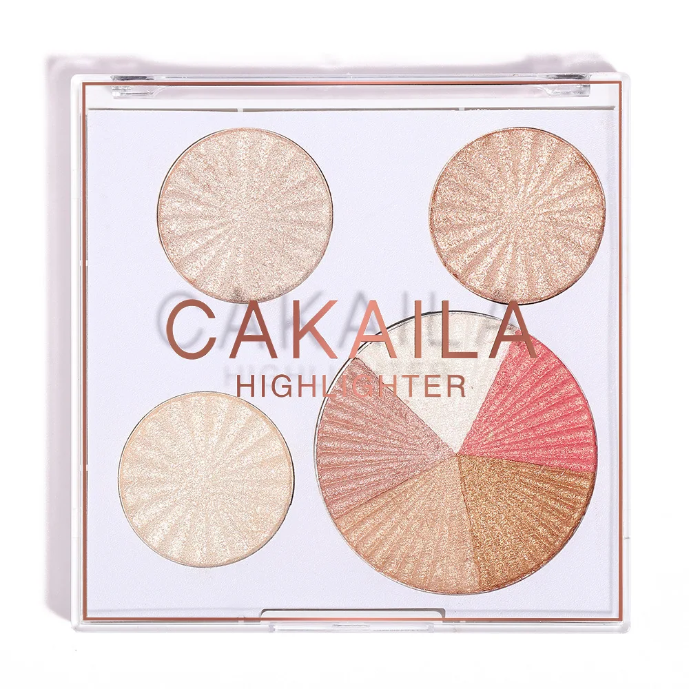 8 Color Baked Highlighter & Contour Palette Face Sculpting Powder for Cheekbones Nose All Day Wear Makeup Travel Friendly