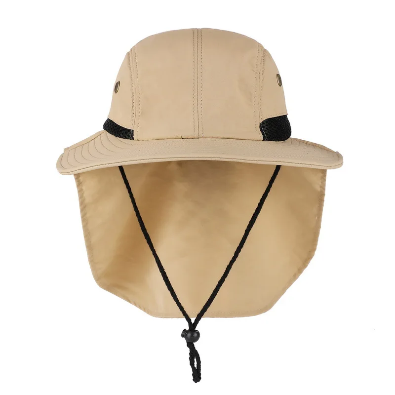 Fishing Hat with Neck Flap and UPF 50+ Sun Protection Brim Bucket Sun Hat Cap for Men and Women