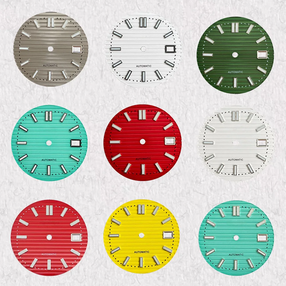 Высокое качество 29,8 мм S логотип циферблата подходит для NH35/NH36/автоматического механизма зеленый светящийся аксессуар для модификации часов