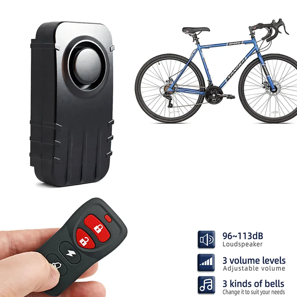 AliExpress 113dB Anti-Theft Bicycle Motorcycle Alarm Wireless Security Vibration Sensor Waterproof Electric Bike Alarm with Remote Control