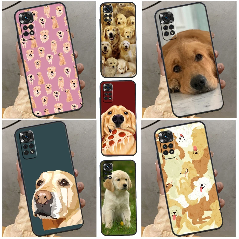 Golden Retriever Dog Phone Case For Xiaomi Redmi Note 8 9 10 11 12 Pro 11S 10S 9S 8T Redmi 10A 10C 9A 9C Cover