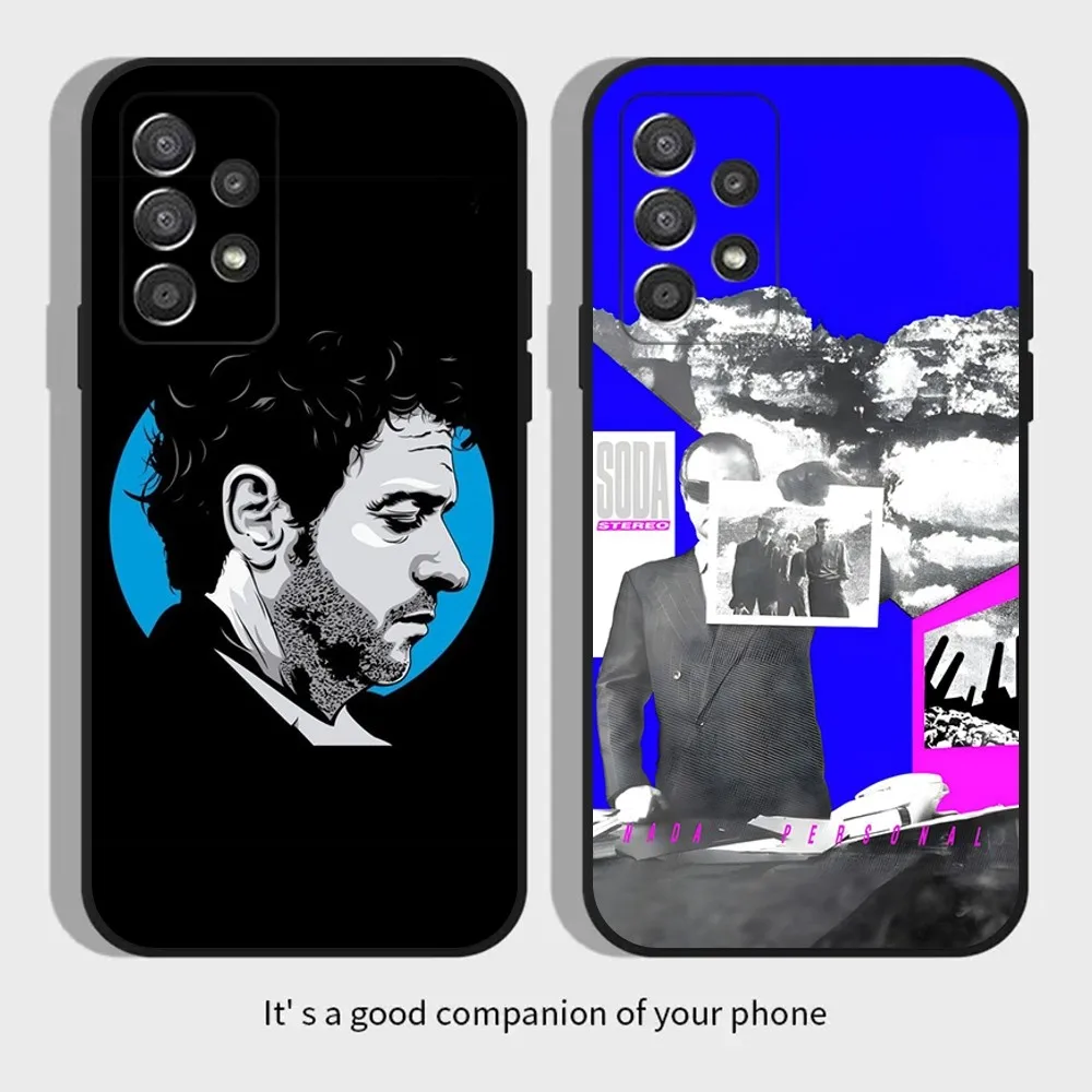 SODA STEREO Band Gustavo Cerati  Phone Case For Samsung Galaxy A13,A21s,A22,A31,A32,A52,A53,A71,A80,A91 Soft Black Cover