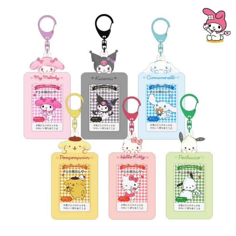 

hello kitty sanrio my melody certificate my sweet piano card holder idol 3D photo card keychain pendant bag Kurome birthday gift