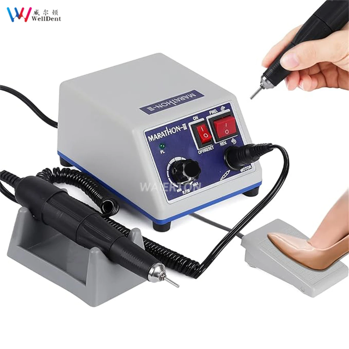 Dental Marathon-III Micromotor Lab Jewelry Carving sander Micromotor Micromotor Hand Kit suitable for marathon