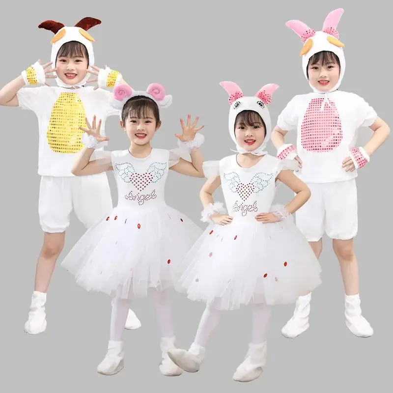 NewKids الحيوان زي Hallowmas ليتل لامب وذئب كبير سيئة دوك ماكستافينز الكرتون الحيوان تأثيري ازياء الأغنام الصغار جلطة
