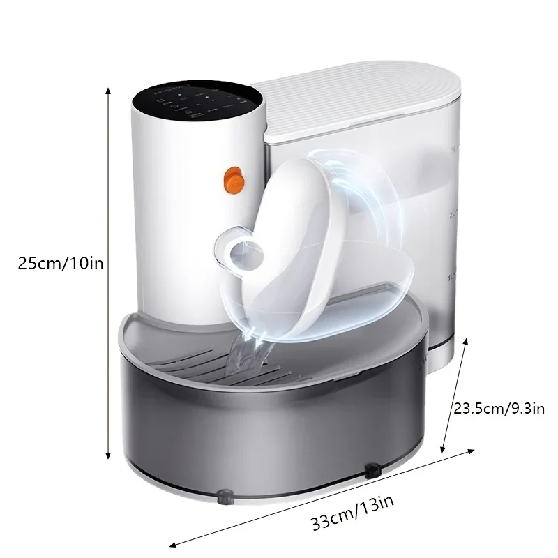 Automatic Pet Water Dispenser,USB Rechargeable Cat Drinking Fountain with Water Design,≤36V Operating Voltage,Easy Cleaning