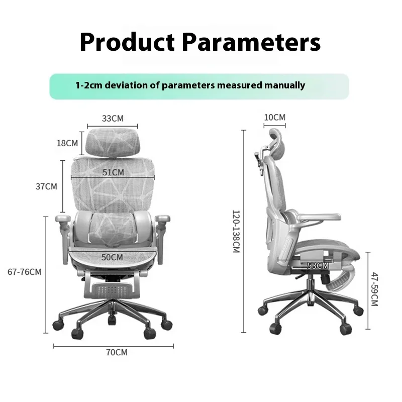 Pedal Wheels Chair Ergonomic Back Support 8D Robotic Arm Armrest 360 ° Rotation Comfortable Silla Ergonómica Office Furniture