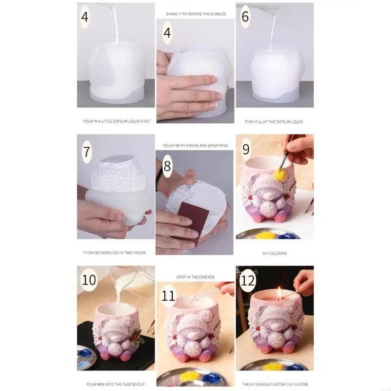 Bear Silicone Mold For Resin Jewelry Crafting And DIY Home Decors view 2