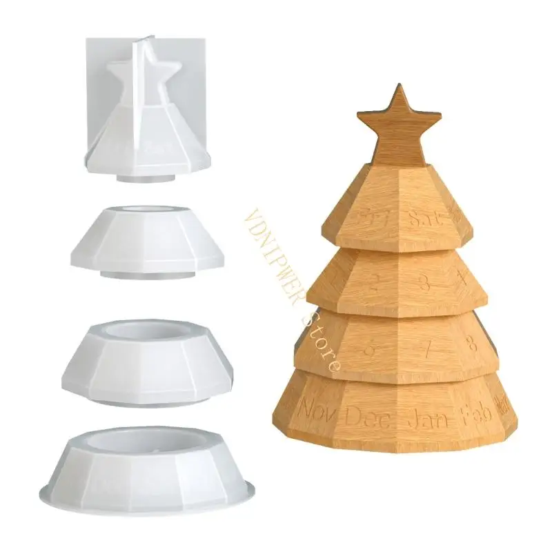 

Multi Layer Resin Craft Mold Christmas Jewelry Box Making With Cover Storage Organizers Mold D08E