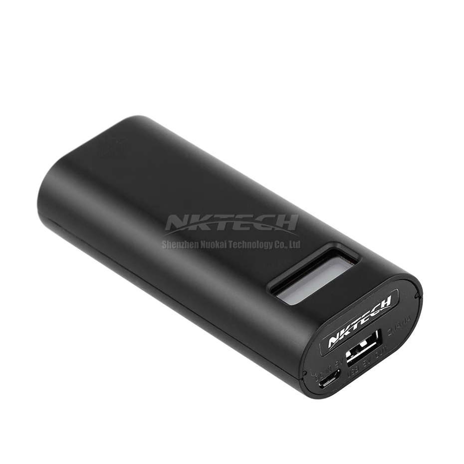 NKTECH E4S External Power Bank 18650 Battery USB LCD Charger Box 1A/2.1A For Mate 20 P20 Pro iPad Air iPhone X Android Cell MP3