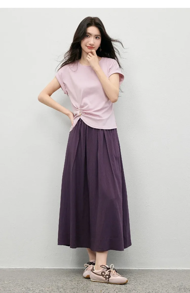 SENTUBILA Damen 2-teiliges Outfit 2026 Sommeranzug Damen Lässiges Ärmelloses Oberteil mit Elastischem Bund A-Linien-Rock Set 162ZF6133 – Detail 23