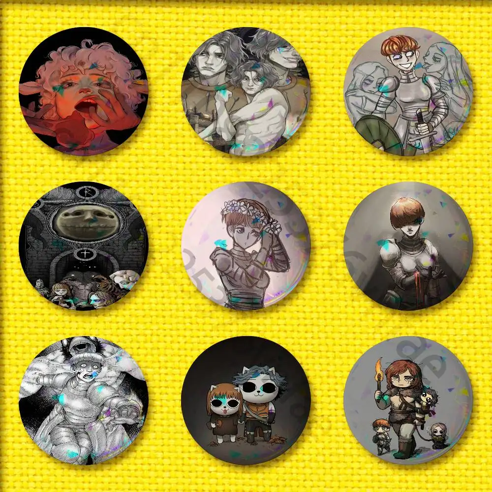 

Game F-Fear H-Hunger Badge 44mm 32mm 58mm 25mm 75mm Round Pin Brooch Adornment Souvenir Cosplay Gift Backpack