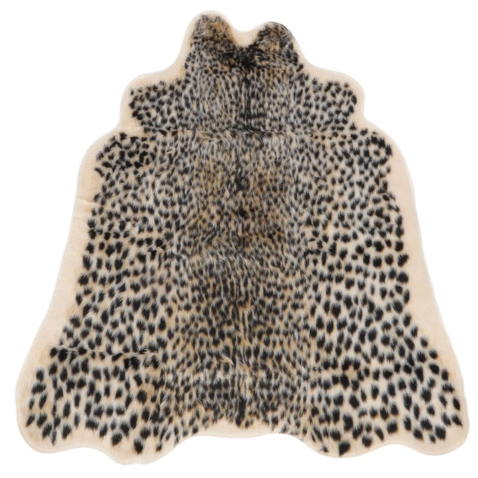 

Leopard Print Artificial Plush Living Room Carpet Bedroom Rug Carpet Bay Window Floor Mat Sofa Chair Car Cushion Home Decor
